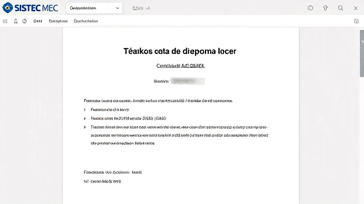 SISTEC MEC: Como Consultar Seu Diploma Online