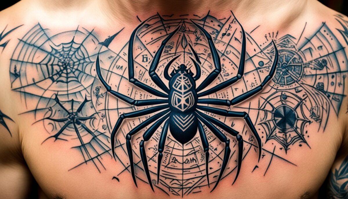 estudar significado da tatuagem de aranha no pescoço