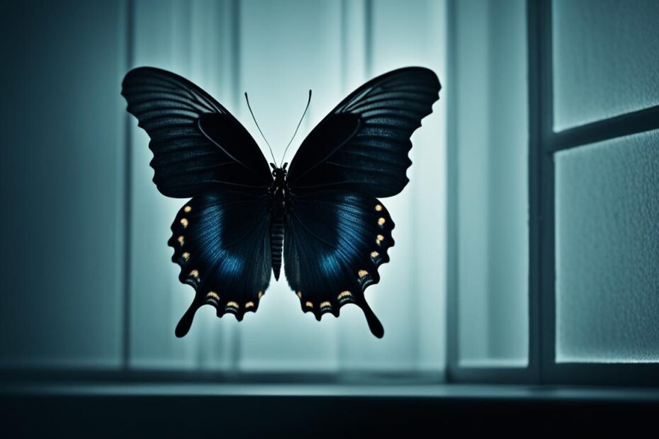 o que significa uma borboleta preta dentro de casa