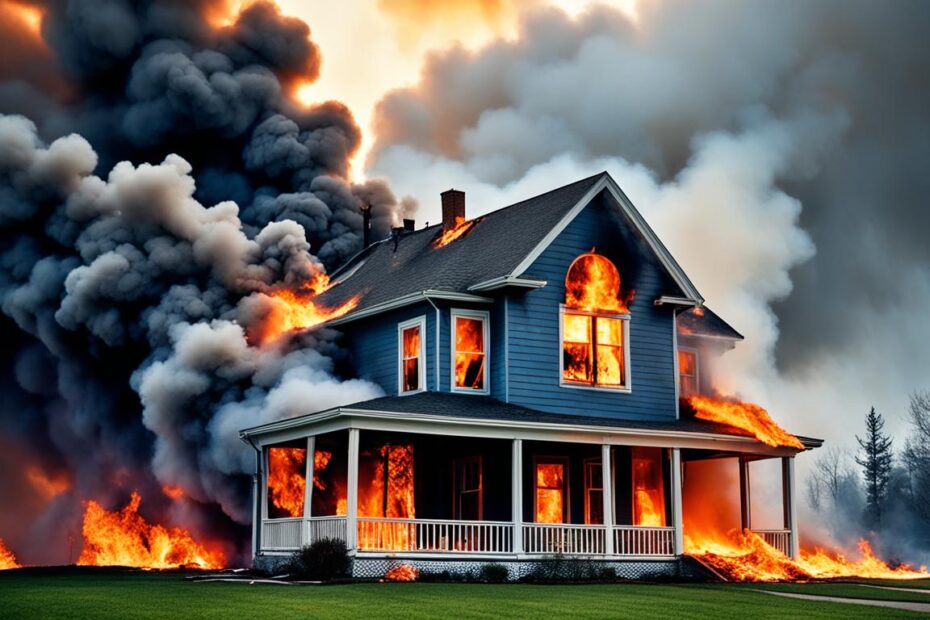 significado de sonhar com a casa pegando fogo